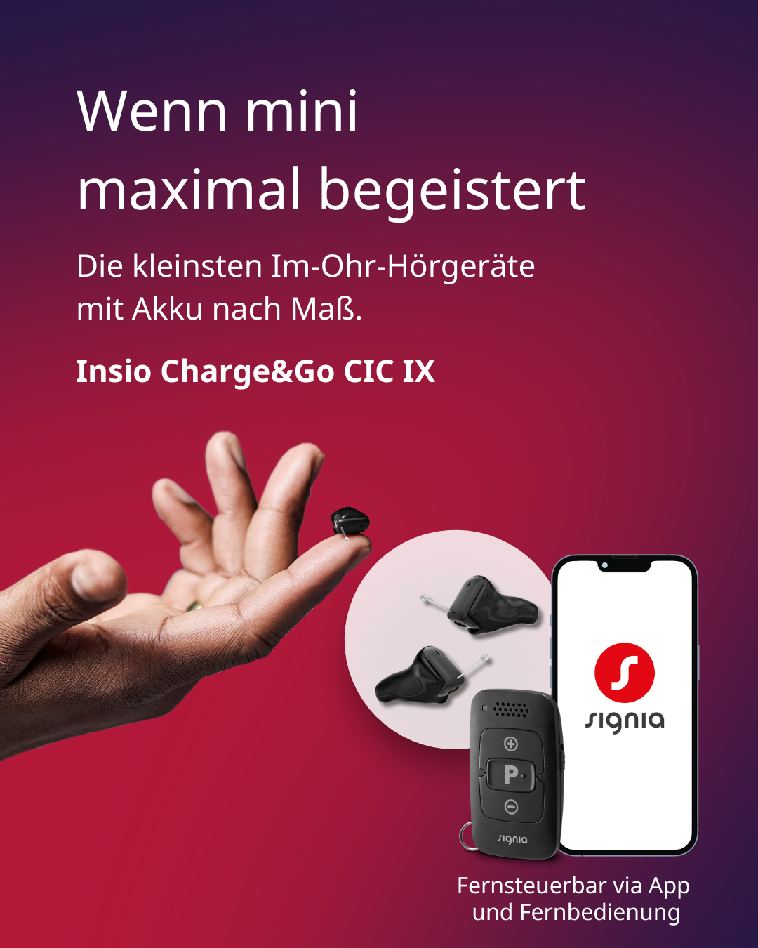 Signia Insio CG IX Werbemittel